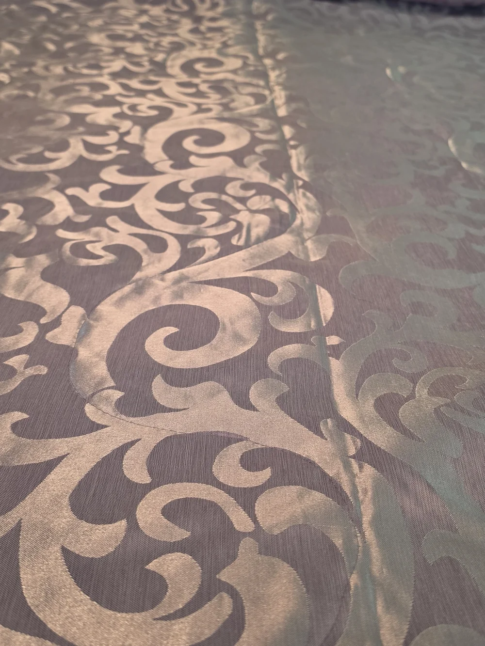 Lavender Decorative Damask Comforter Set - Unbranded
